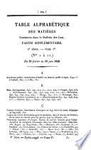 Bulletin des lois. Partie supplémentaire