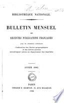 Bulletin des récentes publications françaises