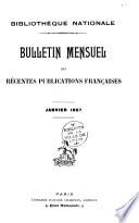 Bulletin des récentes publications françaises