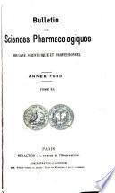 Bulletin des sciences pharmacologiques