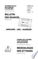 Bulletin des séances - Académie royale des sciences d'outre-mer