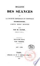Bulletin des Séances. Compte Rendu Mensuel