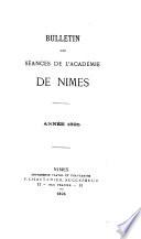 Bulletin des séances de l'Académie de Nîmes