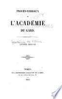 Bulletin des séances de l'Académie de Nîmes