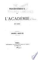 Bulletin des séances de l'Académie de Nîmes