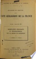 Bulletin des services de la carte géologique de la France et des topographies souterraines