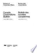 Bulletin Des Sociétés Canadiennes