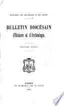 Bulletin diocésaine d'histoire et d'archéologie