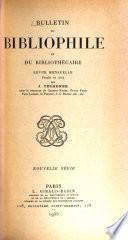 Bulletin du bibliophile et du bibliothécaire