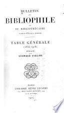 Bulletin du bibliophile et du bibliothécaire