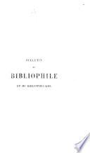 Bulletin du bibliophile et du bibliothécaire