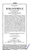 Bulletin du bibliophile et du bibliothécaire