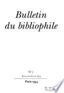 Bulletin du bibliophile et du bibliothécaire