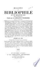 Bulletin du bibliophile et du bibliothécaire