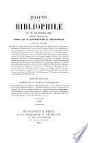 Bulletin du bibliophile et du bibliothécaire