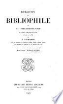Bulletin du bibliophile et du bibliothécaire