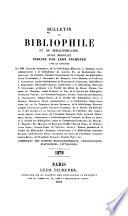 Bulletin du bibliophile et du bibliothécaire