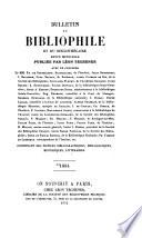 Bulletin du bibliophile et du bibliothécaire