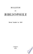 Bulletin du bibliophile