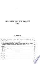 Bulletin du bibliophile