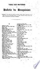 Bulletin du bouquiniste