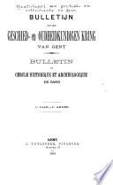Bulletin du cercle historique et archéologique de Gand