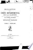 Bulletin du Comité départemental de la Sarthe pour la recherche et la publication des documents économiques de la Révolution française