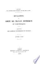 Bulletin du Comité des travaux historiques et scientifiques
