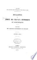 Bulletin du Comité des Travaux Historiques et Scientifiques, Section des Sciences Économiques et Sociales