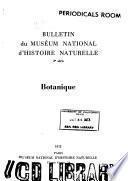 Bulletin du Muséum national d'histoire naturelle