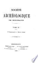 Bulletin et mémoires de la Societé archéologique de Bordeaux