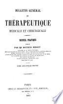 Bulletin général de thérapeutique