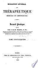 Bulletin general de therapeutique