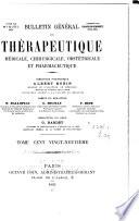 Bulletin général de thérapeutique