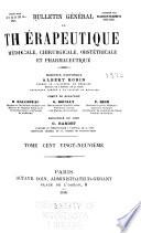 Bulletin général de thérapeutique