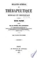 Bulletin général de thérapeutique médicale, chirurgicale, obstétricale et pharmaceutique