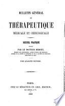 Bulletin général de thérapeutique médicale et chirurgicale