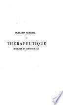 Bulletin général de thérapeutique médicale et chirurgicale
