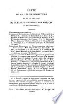 Bulletin general et universel des annonces et des nouvelles scientifiques, publie sous la direction du baron de Ferussac