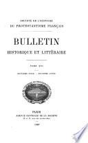 bulletin histoirque et litteraire