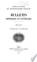 Bulletin historique et littéraire