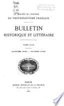 Bulletin historique et littéraire