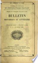 Bulletin historique et littéraire