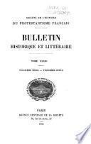 Bulletin historique et littéraire