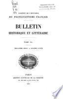 Bulletin historique et littéraire