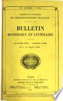 Bulletin historique et littéraire