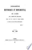Bulletin historique et monumental de l'Anjou