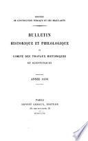 Bulletin historique et philologique du Comité des travaux historiques et scientifiques