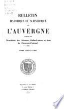 Bulletin historique et scientifique de l'Auvergne
