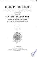 Bulletin historique, scientifique, littéraire, artistique & agricole illustré